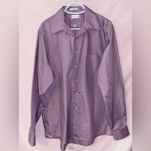 Van Heusen Purple Dress Shirt Classic Style